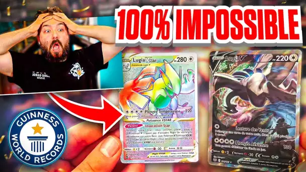 100% IMPOSSIBLE RECORD DU MONDE OUVERTURE BOOSTER POKEMON TEMPETE ARGENTÉE  ! LUGIA 500 EUROS !