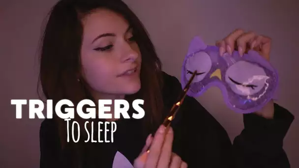 ASMR FRANCAIS ⚪️ Triggers pour dormir 😌 avec chuchotements