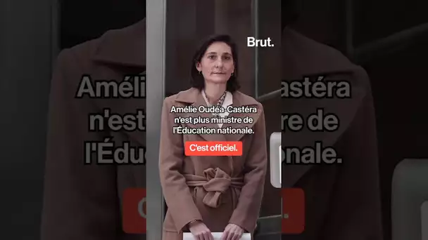Amélie Oudéa-Castéra n'est plus ministre de l'Éducation nationale