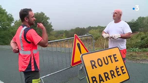 Inondations Hérault : ponts détruits, routes arrachées, rails dévastées, gros dégâts Roqueredonde