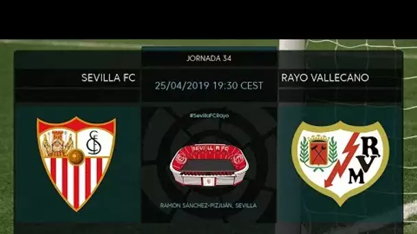 Calentamiento Sevilla FC vs Rayo Vallecano