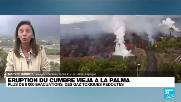 Eruption aux Canaries : 6.000 personnes évacuées, la lave attendue sur la côte • FRANCE 24