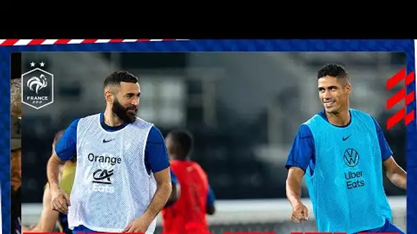 Avec Benzema et Varan, Equipe de France I FFF 2022