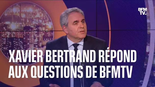 Retraites, inflation: l'interview de Xavier Bertrand sur BFMTV en intégralité