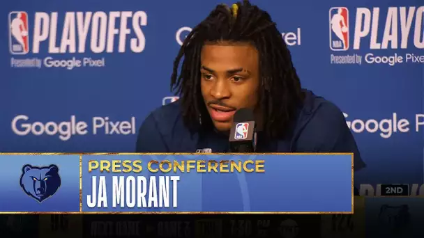 Ja Morant Post Game Presser | Timberwolves vs Grizzlies - Game 2