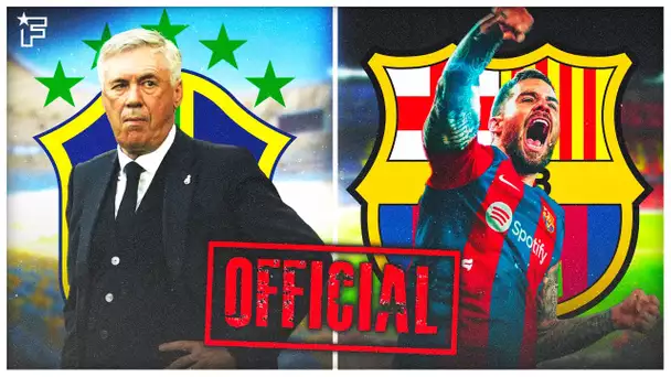 Le Brésil ANNONCE l'arrivée de Carlo Ancelotti, Iñigo Martínez SIGNE au Barça | Revue de presse