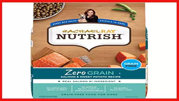 Rachael Ray Nutrish Zero Grain Dry Dog Food, Salmon & Sweet Potato Recipe, 23 Pounds