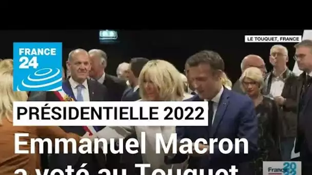Présidentielle 2022 : Emmanuel Macron, le président sortant, a voté au Touquet • FRANCE 24