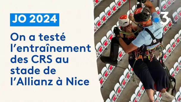 Nice : avant les JO, on a testé l'entraînement de la CRS montagne l'Allianz Riviera