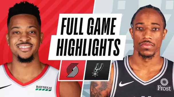 TRAIL BLAZERS at SPURS | FULL GAME HIGHLIGHTS | April 16, 2021