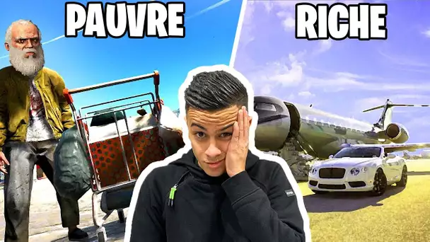 24H RICHE VS PAUVRE SUR GTA 5 !