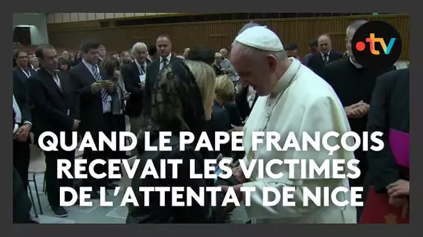 Septembre 2016 : Le pape François recevait les familles victimes de l'attentat du 14 juillet à Nice