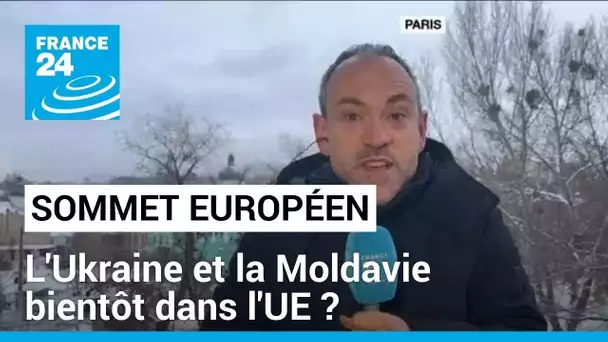 Sommet européen : l'Ukraine et la Moldavie bientôt dans l'UE ? • FRANCE 24