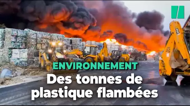 En Croatie, un dépôt de plastique détruit dans un gigantesque incendie aux fumées toxiques