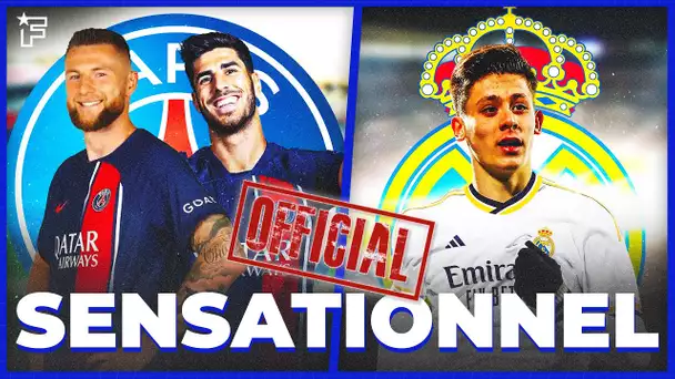 OFFICIEL : Škriniar et Asensio SIGNENT au PSG, le Real CHIPE une PÉPITE au Barça | JT Foot Mercato