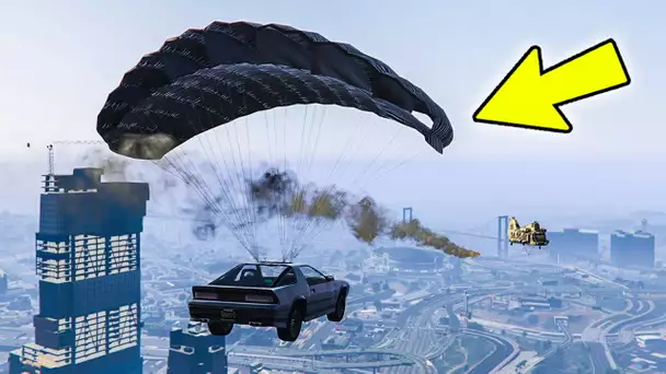 LA VOITURE LA PLUS WTF DE GTA 5 ONLINE (MISSILES, PARACHUTE, JUMP)