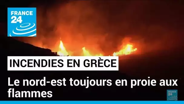 Incendies en Grèce : les pompiers luttent toujours contre les flammes dans le nord-est du pays