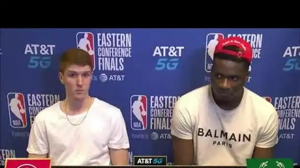 Kevin Huerter & Clint Capela On Game 1 Road Win ! 🗣 | Postgame Press Conference