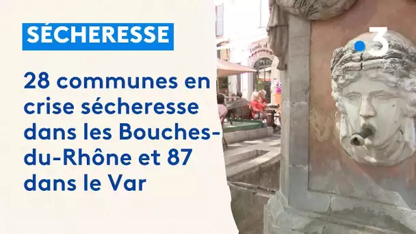 A Cotignac dans le Var, la sécheresse impose des restrictions d'eau