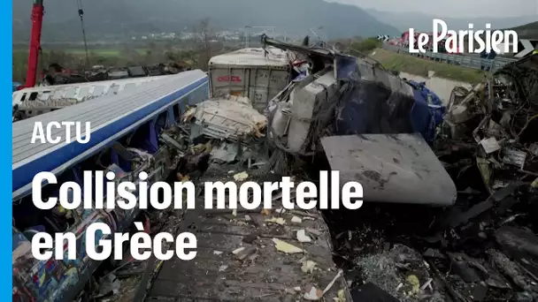 Au moins 32 morts dans une violente collision entre deux trains en Grèce