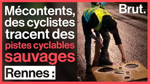 Ils tracent eux-mêmes les pistes cyclables qui leur avaient été promises