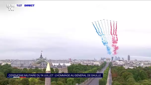 14-Juillet: la patrouille de France survole les Champs-Élysées