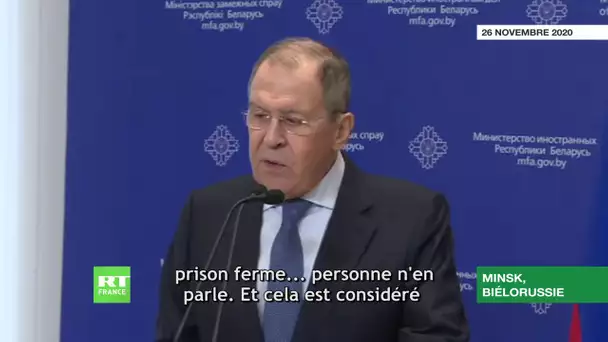 Gilets jaunes : Lavrov exhorte l’occident à mettre fin à la politique de deux poids, deux mesures