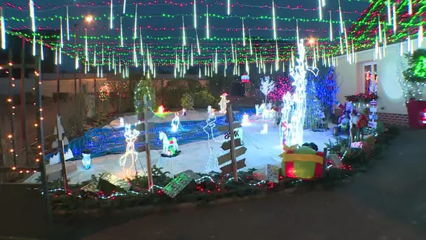 Illuminations de Noël : chaque année il investit ses économies pour décorer sa maison