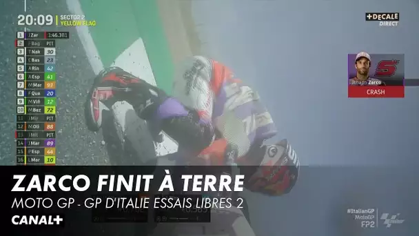 Zarco finit à terre - Moto GP