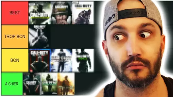 MA TIER LIST DE TOUS LES CALL OF DUTY !