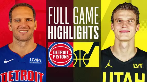 PISTONS at JAZZ | FULL GAME HIGHLIGHTS | January 3, 2024