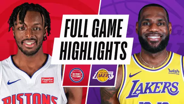 PISTONS at LAKERS | FULL GAME HIGHLIGHTS | February 6, 2021