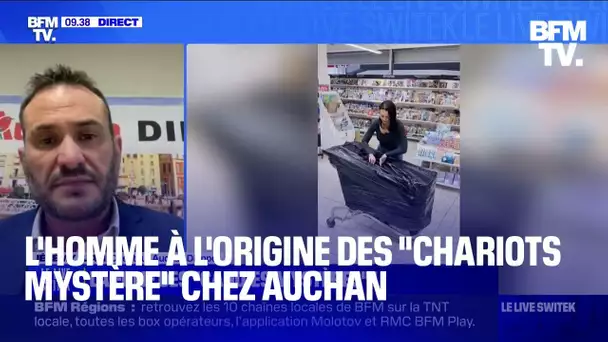 Le directeur d'Auchan Dieppe, à l'origine des "chariots mystère", témoigne du succès de l'opération