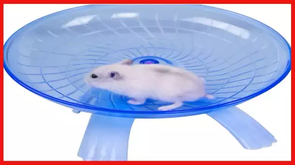 Wontee Hamster Flying Saucer Silent Running Exercise Wheel for Gerbil Rat Mouse Hedgehog