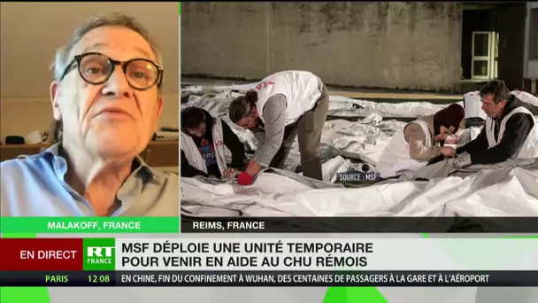 Rony Brauman commente l’aide apportée par MSF au CHU de Reims