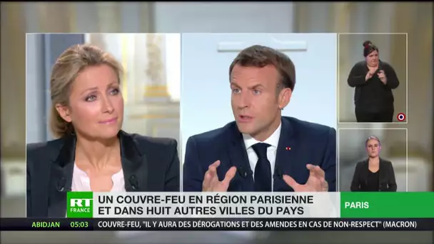 Emmanuel Macron annonce un couvre-feu en région parisienne et dans huit autres métropoles