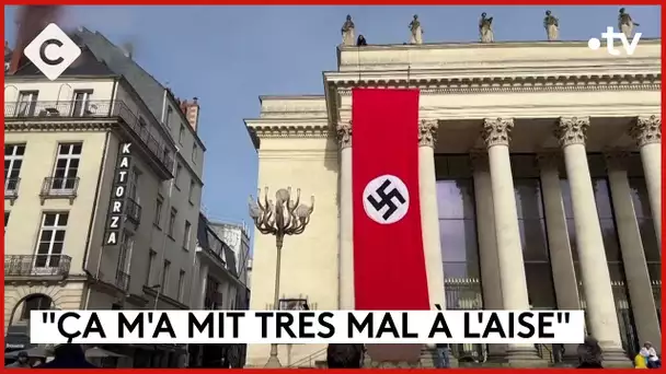 Nantes : des drapeaux nazis déployés pour un tournage - Le 5/5 - C à Vous - 30/01/2024