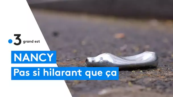 Nancy lance une campage de sensibilisation contre l'usage des capsules de gaz hilarant.