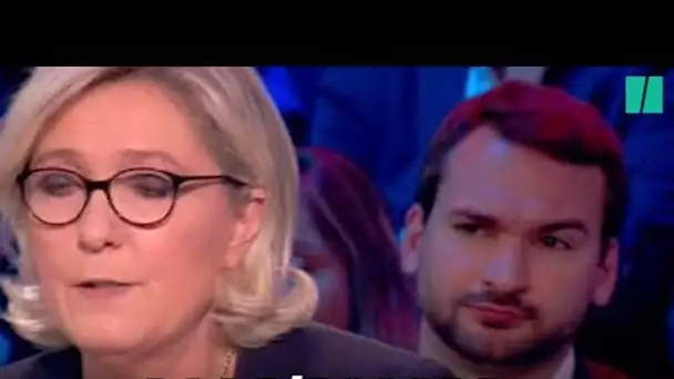 Les Insoumis se sont fait remarquer derrière Marine Le Pen pendant le débat