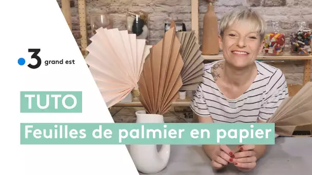 Tuto origami : fabriquer des feuilles de palmier avec du papier