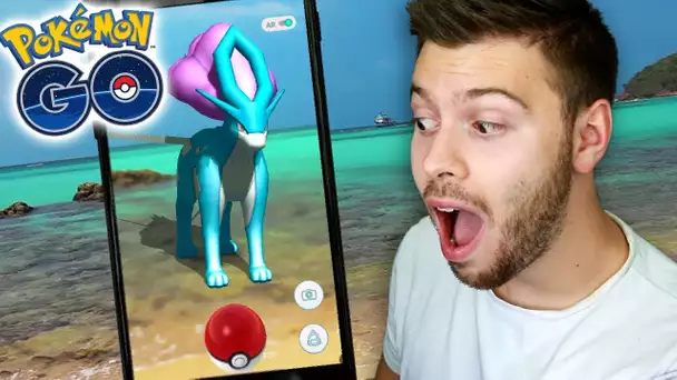 CAPTURE DU LÉGENDAIRE SUICUNE ! - POKEMON GO