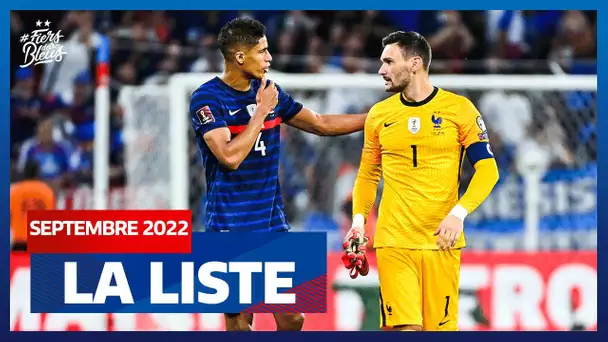 Les 23 Bleus pour septembre, Equipe de France I FFF 2022
