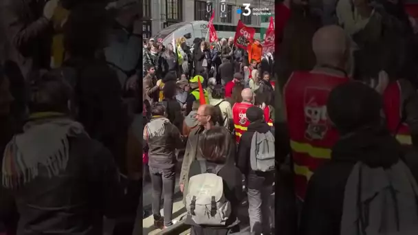 La gare de Bordeaux envahie par des manifestants