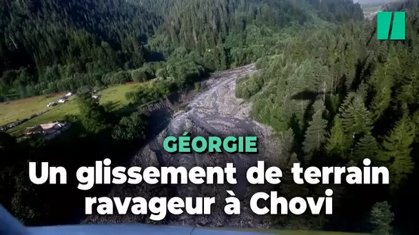 En Géorgie, un gigantesque glissement de terrain fait onze morts et des dizaines de disparus