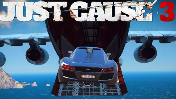 ON SE MARRE SUR JUST CAUSE 3 ! EXPERIENCES RATEES ET STUNTS