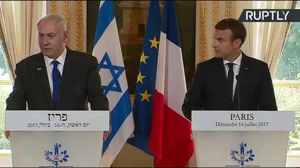 Conférence de presse de Benjamin Netanyahou et Emmanuel Macron (Direct du 16.07)