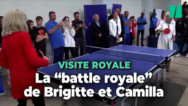 Brigitte Macron et la reine Camilla improvisent une partie de ping-pong