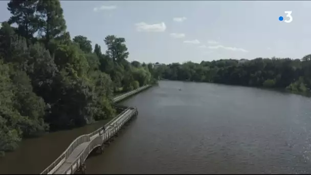 Drone : Loire-Atlantique, l'Erdre vue du ciel