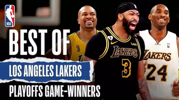 BEST Game-Winning Shots In Lakers #NBAPlayoffs HISTORY!