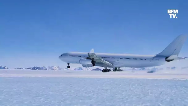 Pour la première fois, un Airbus A340 atterrit en Antarctique